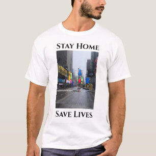 Fotografi New York Stanna hemma Social Avstånd T Shirt