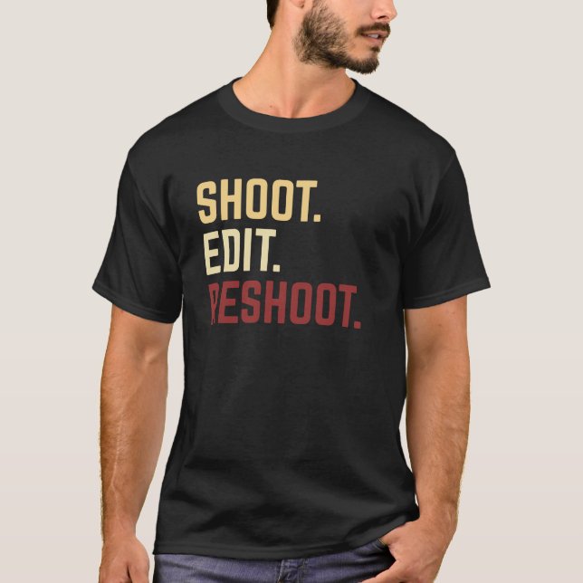 Fotografi och videografi - entusiastisk teori t shirt (Framsida)