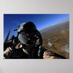 Fotografi över amerikansk Luft Force Aerial Combat Poster