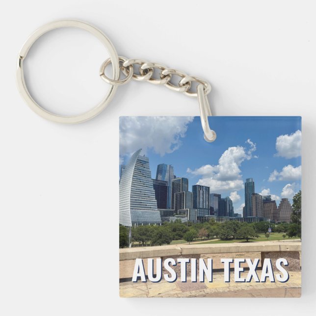 Fotografi över Austin Texas Downtown Byggnad (Framsidan)