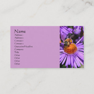 Fotografi över biasterblommor visitkort
