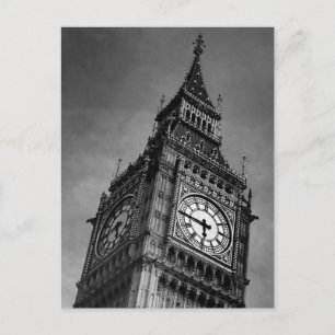 Fotografi över Black & White Big Ben Europe Travel Vykort