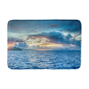 Fotografi över bora Bora Ocean View Badrumsmatta