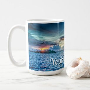 Fotografi över Bora Bora Ocean View Kaffemugg