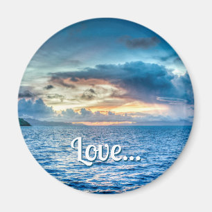 Fotografi över Bora Bora Ocean View Magnet