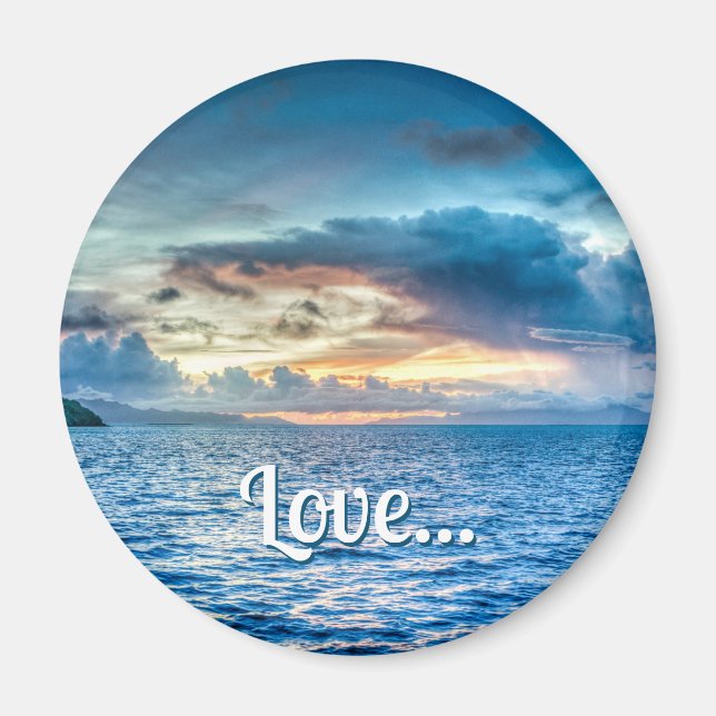 Fotografi över Bora Bora Ocean View Magnet (Framsidan)