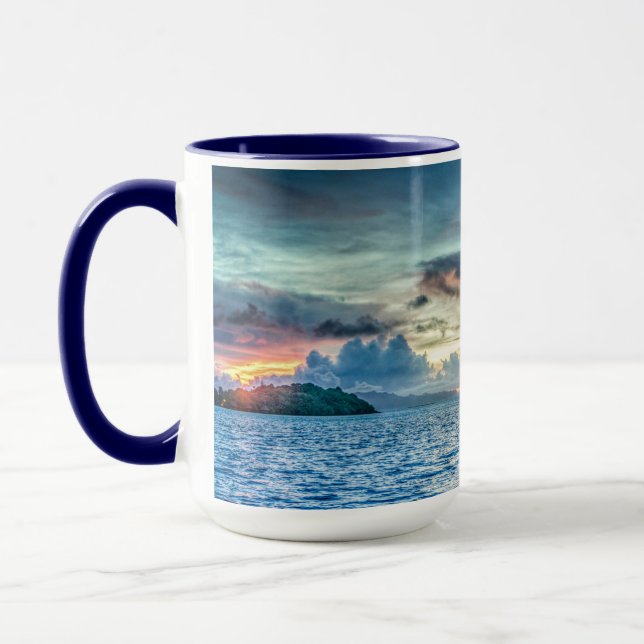 Fotografi över Bora Bora Ocean View Mugg (Vänster)