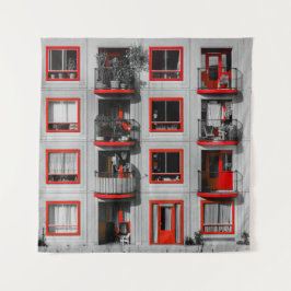 Fotografi över Byggnad av Red Facade Zuidoost Balc