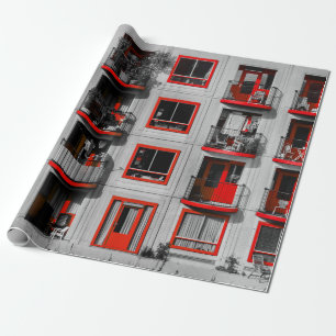Fotografi över Byggnad av Red Facade Zuidoost Balc Presentpapper