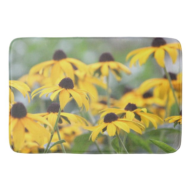 Fotografi över djupa Gulter för Blommigt Badrumsmatta (Framsidan)