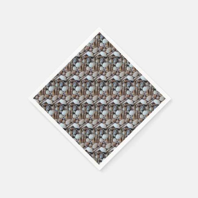 Fotografi över exotiska Tropiska sommarSnäckor Pappersservett (Hörn)