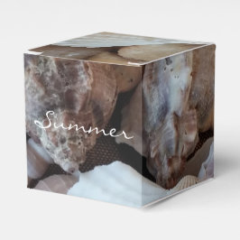 Fotografi över exotiska Tropiska sommarSnäckor Presentaskar