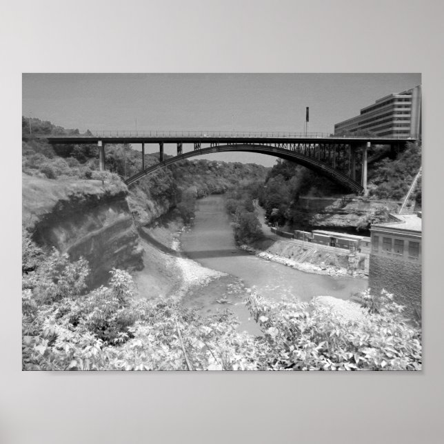 Fotografi över floden Gorge Poster (Framsidan)