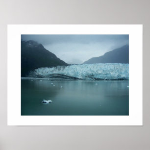 Fotografi över Glacier Bay Alaska Färg Poster