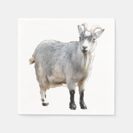 Fotografi över grått Goat Farm Animal Nature Pappersservett