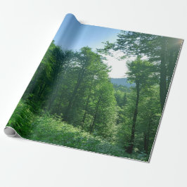 Fotografi över gröntens skogar presentpapper