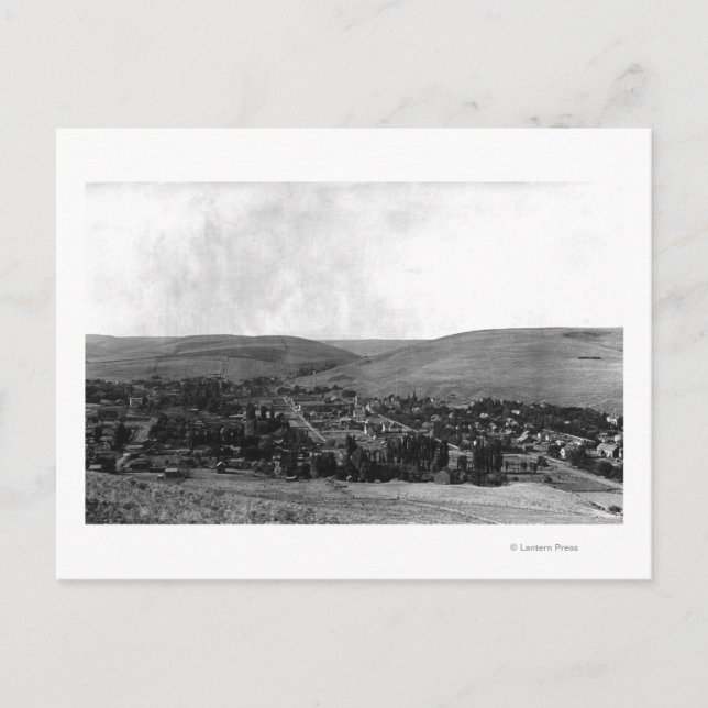 Fotografi över Heppner, Oregon Birds Öga Vykort (Framsida)