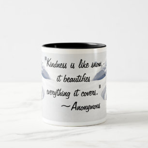 Fotografi över inspirationskänsla med Snö Två-Tonad Mugg
