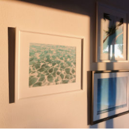 Fotografi över Karibiska Vatten Mönster och Strukt Poster