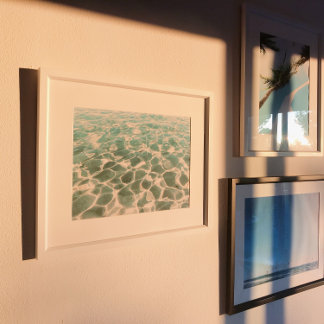 Fotografi över Karibiska Vatten Mönster och Strukt Poster