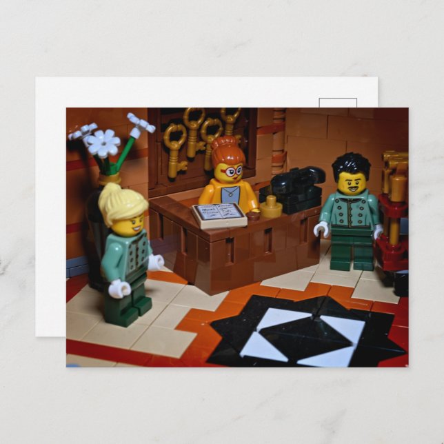 Fotografi över lycklig Hotel Leksak Helg Vykort (Fram/baksida)