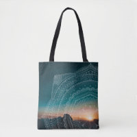 Fotografi över Mandala Art Sunset Blue Night Himla