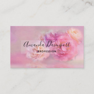Fotografi över söt Rosa & White Carnations Visitkort