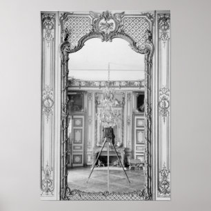 Fotografi över spegel vid Chateau de Versailles Poster