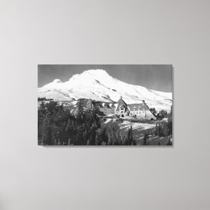 Fotografi över tidslinje och Mt. Huva Canvastryck