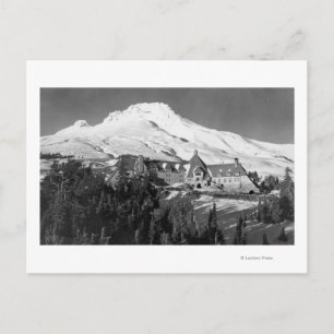 Fotografi över tidslinje och Mt. Huva Vykort
