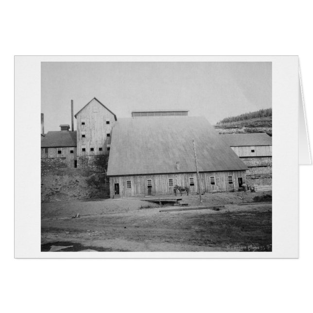 Fotografi över träreducering hälsningskort (Framsidan Horizontal)