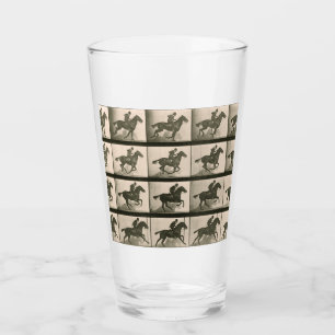 Fotografi över Vintagen Horse Rörelse Glaskopp