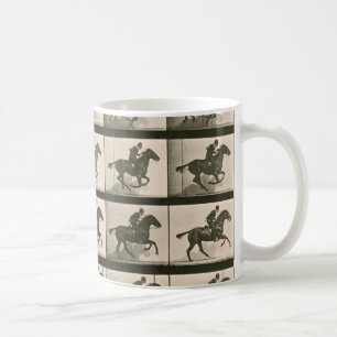 Fotografi över Vintagen Horse Rörelse Kaffemugg