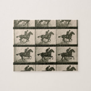 Fotografi över Vintagen Horse Rörelse Pussel