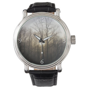 Fotografi över vinter Fog Sunrise Nature Armbandsur