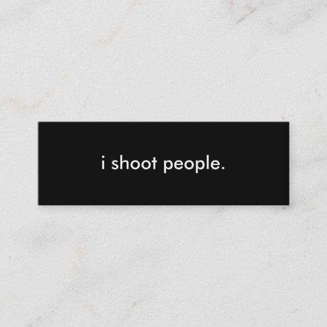 Fotografi profilerar kortet mini visitkort (Framsida)