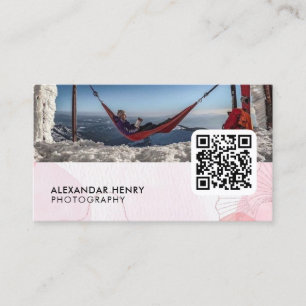 Fotografi QR-kod   Modern fotofotoskrivare Bu Visitkort
