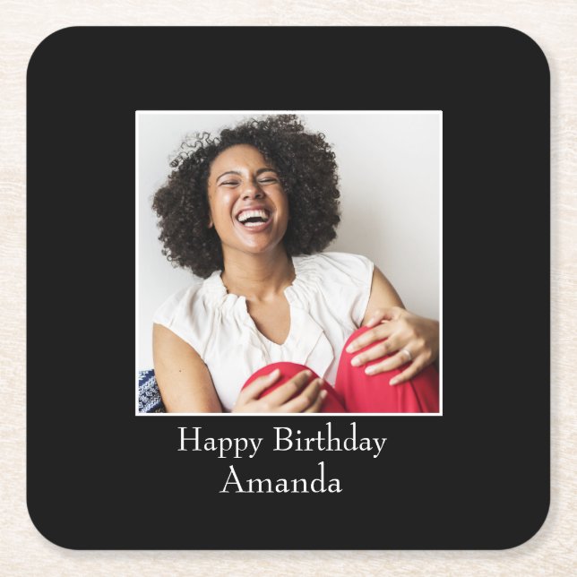 Fotografi Ram, Anpassningsbar Foto - Personlig Underlägg Papper Kvadrat (Framsidan)