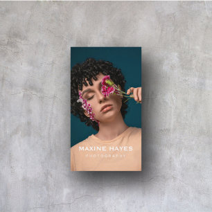 Fotografi Redaktionell Minimalistisk Modern Elegan Visitkort