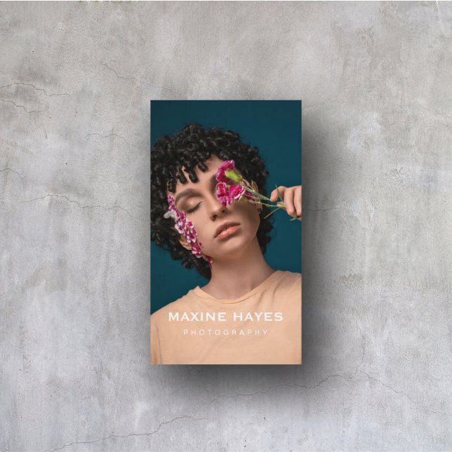 Fotografi Redaktionell Minimalistisk Modern Elegan Visitkort (Skapare uppladdad)