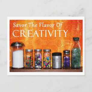 Fotografi "Savor the Flavor of Creatitivity" Vykort