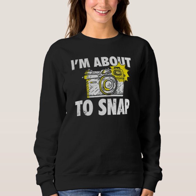 Fotografi som jag är på väg att fästa fotokameran t shirt (Framsida)