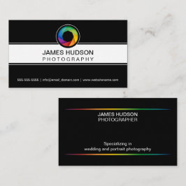 Fotografi stänger med fönsterluckor visitkort