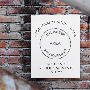 Fotografi Studio Namn Logotyp Tagline-citat Poster