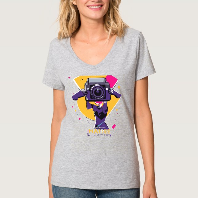 Fotografi T-shirt-design T Shirt (Framsida)