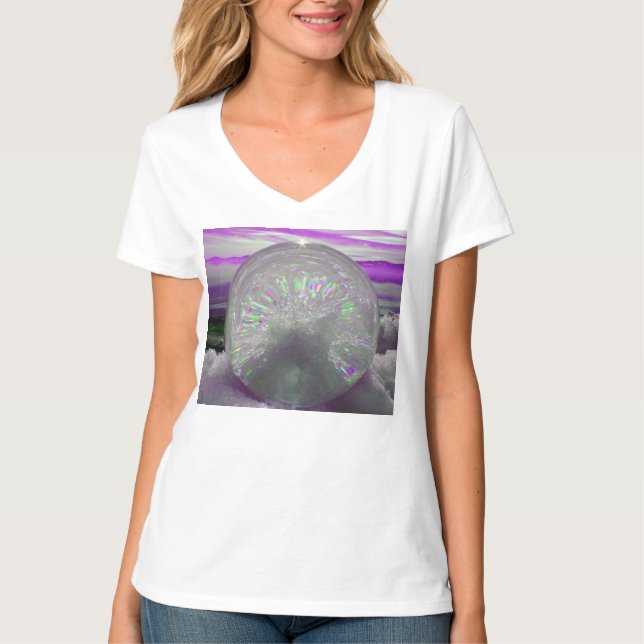 Fotografi T-Shirt för kvinnor i Lila, mousserande  (Framsida)