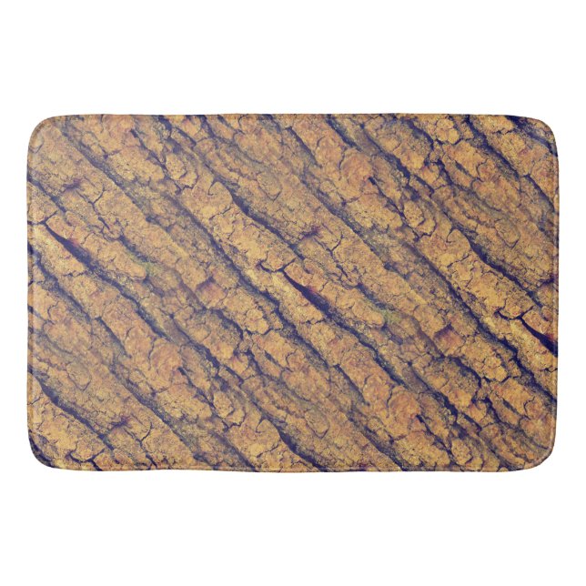 Fotografi - WOOD BARK + dina idéer Badrumsmatta (Framsidan)