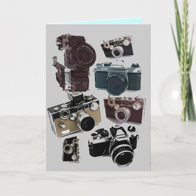 Fotografiåterkamera med tryckta fotografier kort (Framsida)