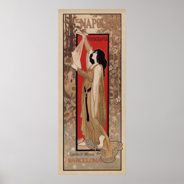 Fotografibanderoll för spanska Barcelona art nouve Poster (Framsidan)