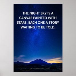 Fotograficitat för Natt Himmel Poster